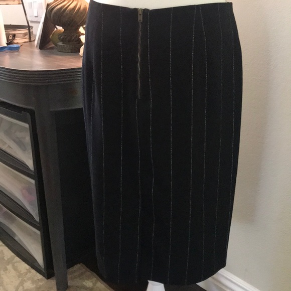 Pin Stripe Black Pencil Skirt by Worthington NWT 8 - Picture 4 of 6